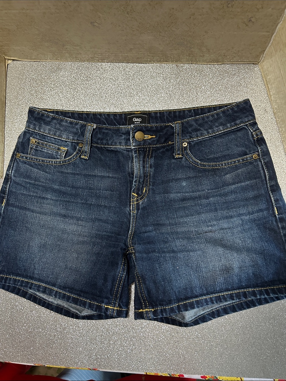 GAP Women's Dark Indigo Denim Jean Shorts